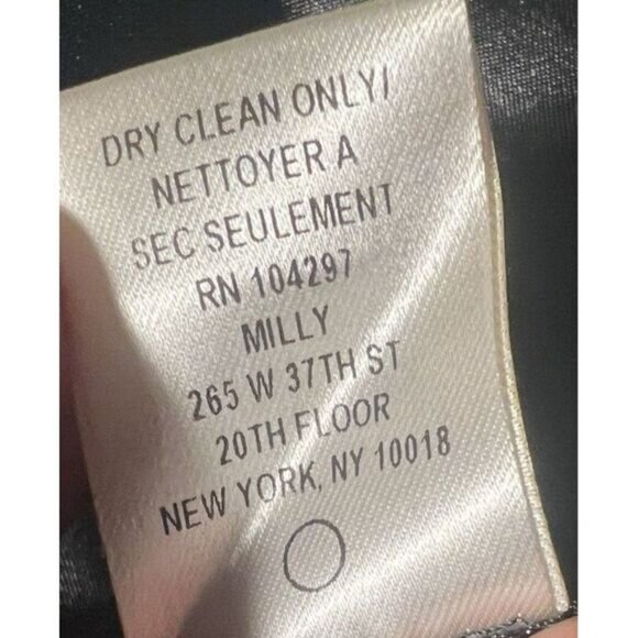 Milly City Lights Black Blouse Top Short Sleeve Shirt Zips Abstract Dot Womens 2 - Picture 13 of 13